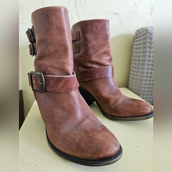 Lucky Brand Shoes - Lucky Brand Brown Leather Ankle Boots Size 10
